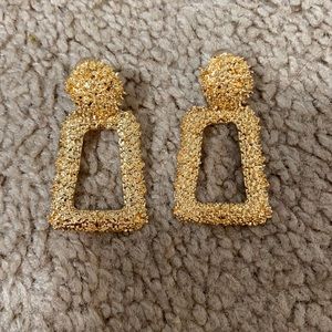 Gold earrings